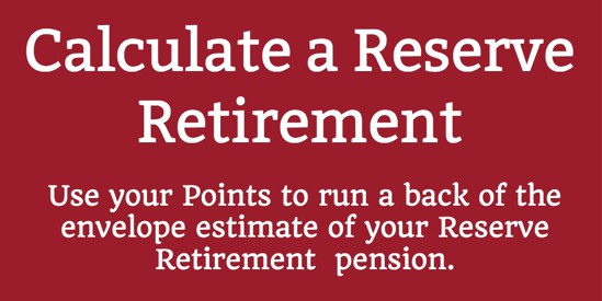 Using Points to Calculate a Reserve Retirement