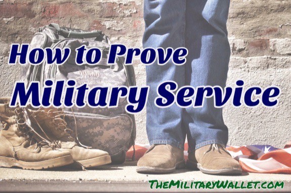How to Prove Military Service